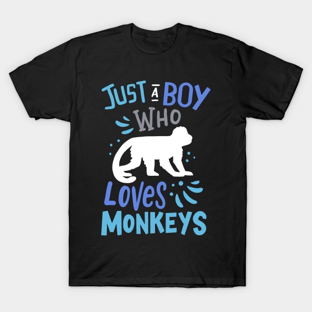 Monkeys Primate Ape Monkey Lover T-Shirt by KAWAIITEE